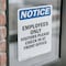 Signmission Employees Only Visitors Please OSHA Notice Sign, Vinyl Decal, 7in W x 10in L, 2PK OS-2PACK-NS-D-710-V-12009 - alternate 3